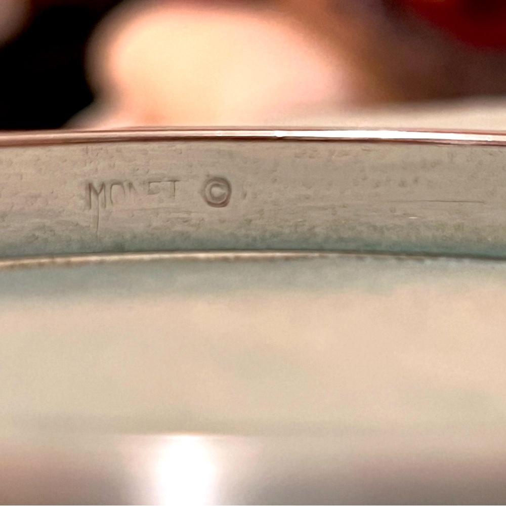 Classic Monet©️ Silver  BANGLE Modern Design.
